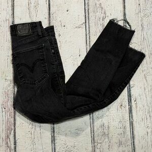 Levis Mile High Super Skinny Black Denim Jeans Pants Women's